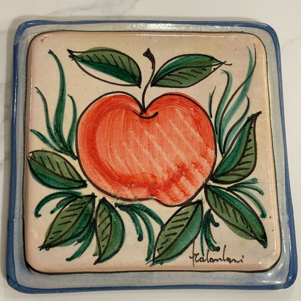 VTG FRATANTONI Vietri Italy Hand-painted Art Tile